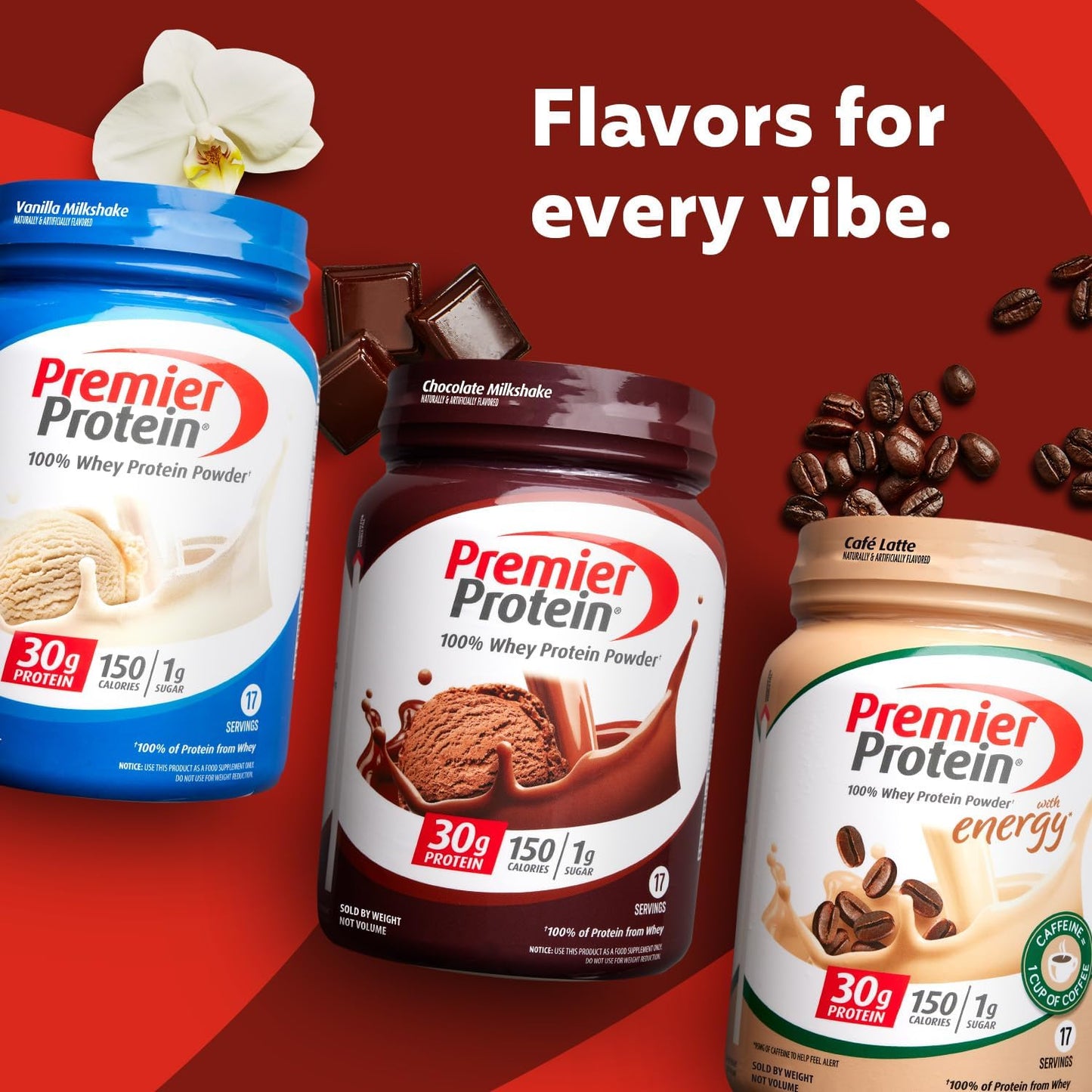 Premier Protein Protein Powder. 30g Protein. 1g Sugar. No Soy Ingredients. Gluten Free - Special offer limited time sale